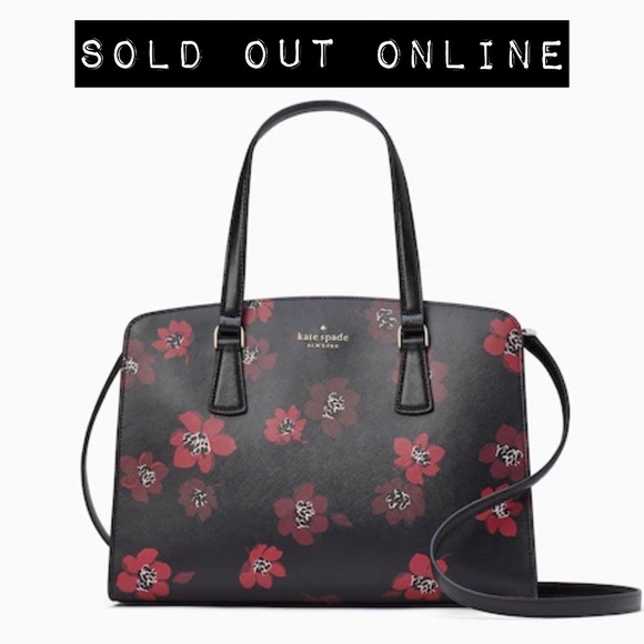 kate spade Handbags - 🔥 NWT Kate Spade Red Floral Perry Leather Medium Satchel